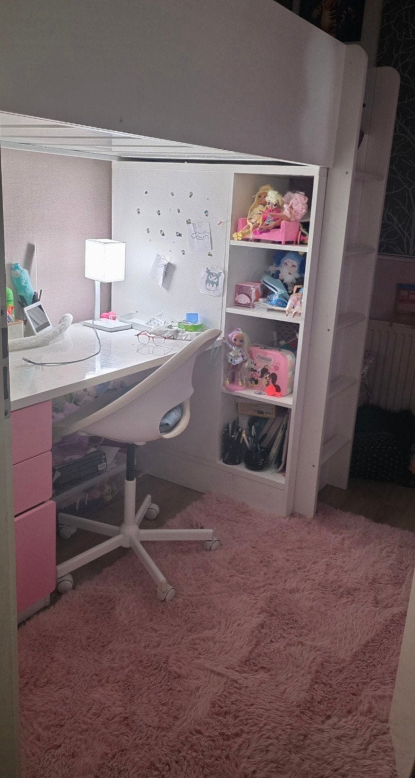 IKEA bed met bureau en opbergruimte - gratis af te halen, Ophalen, Gebruikt, 90 cm, Eenpersoons