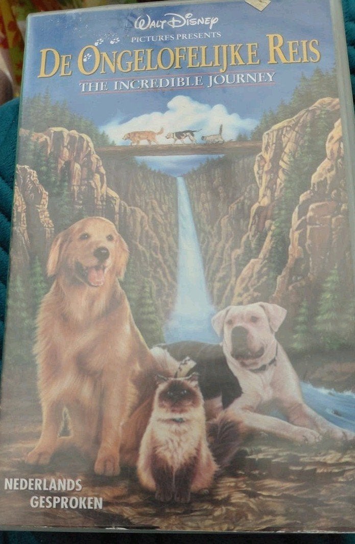 De Ongelofelijke Reis (The Incredible Journey) - Disney VHS, Gebruikt, Alle leeftijden, Kinderfilm, VHS