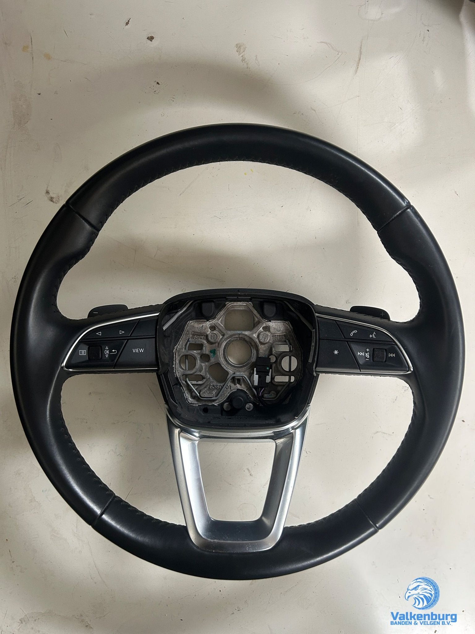 Originele Audi Q3 83A leder stuurwiel stuurbediening flipper, Gebruikt, -, -, Ophalen of Verzenden
