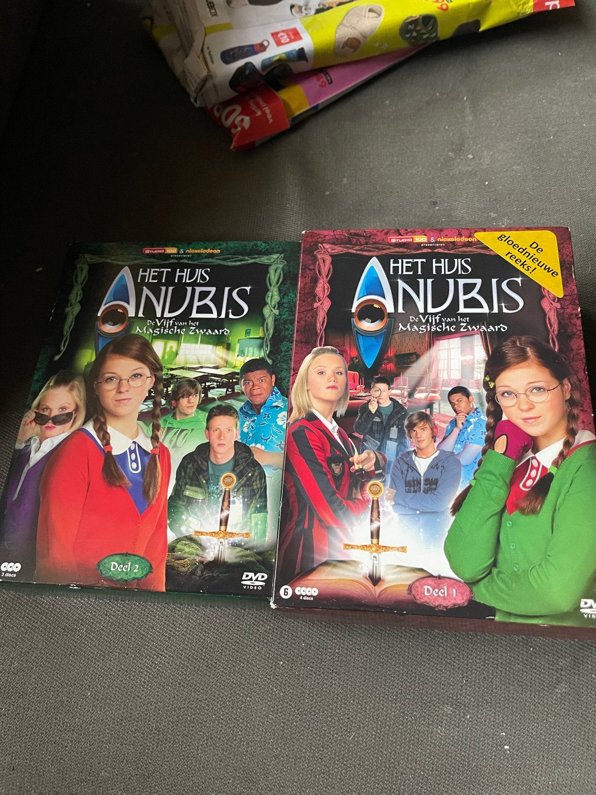 Het Huis Anubis: Vijf van het Magische Zwaard DVD Boxen, Cd's en Dvd's, Gebruikt, Tv-serie, Vanaf 6 jaar, Familie