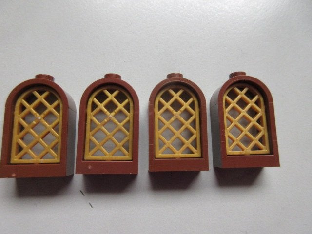 nr. 9364, 4 Ramen met ronde bovenkant, 1 x 2 x 2 & 2/3., Ophalen of Verzenden, Zo goed als nieuw, Lego