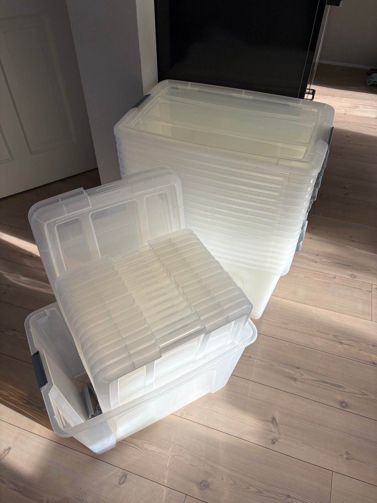 Iris opbergbox Click Topbox 60 liter transparant met deksel, Ophalen, Doos, 40 tot 60 cm, 50 tot 75 cm