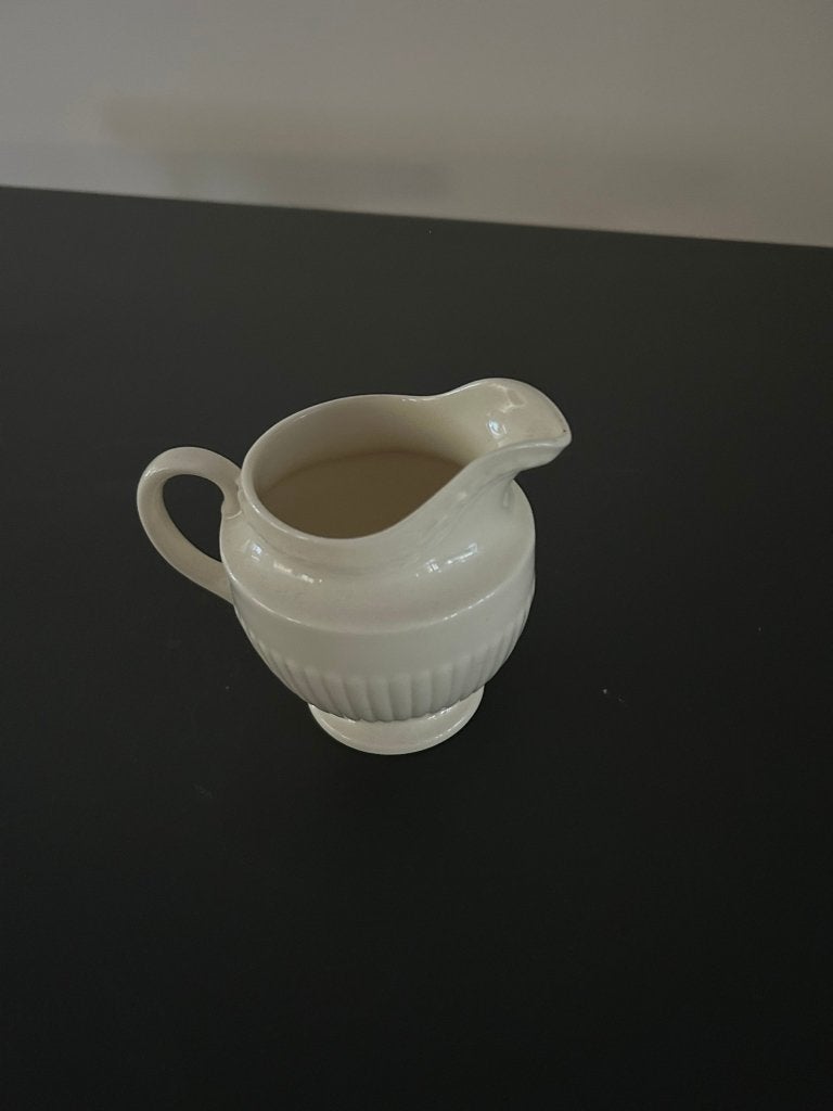 Crèmekleurige melkkan met ribbels, Ophalen, Kan, Zo goed als nieuw, Klassiek