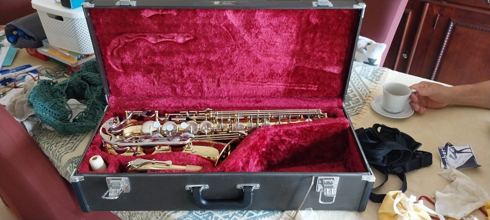 Yamaha yas 25 altsaxofoon inclusief koffer, Muziek en Instrumenten, Ophalen, Zo goed als nieuw, Met koffer of tas
