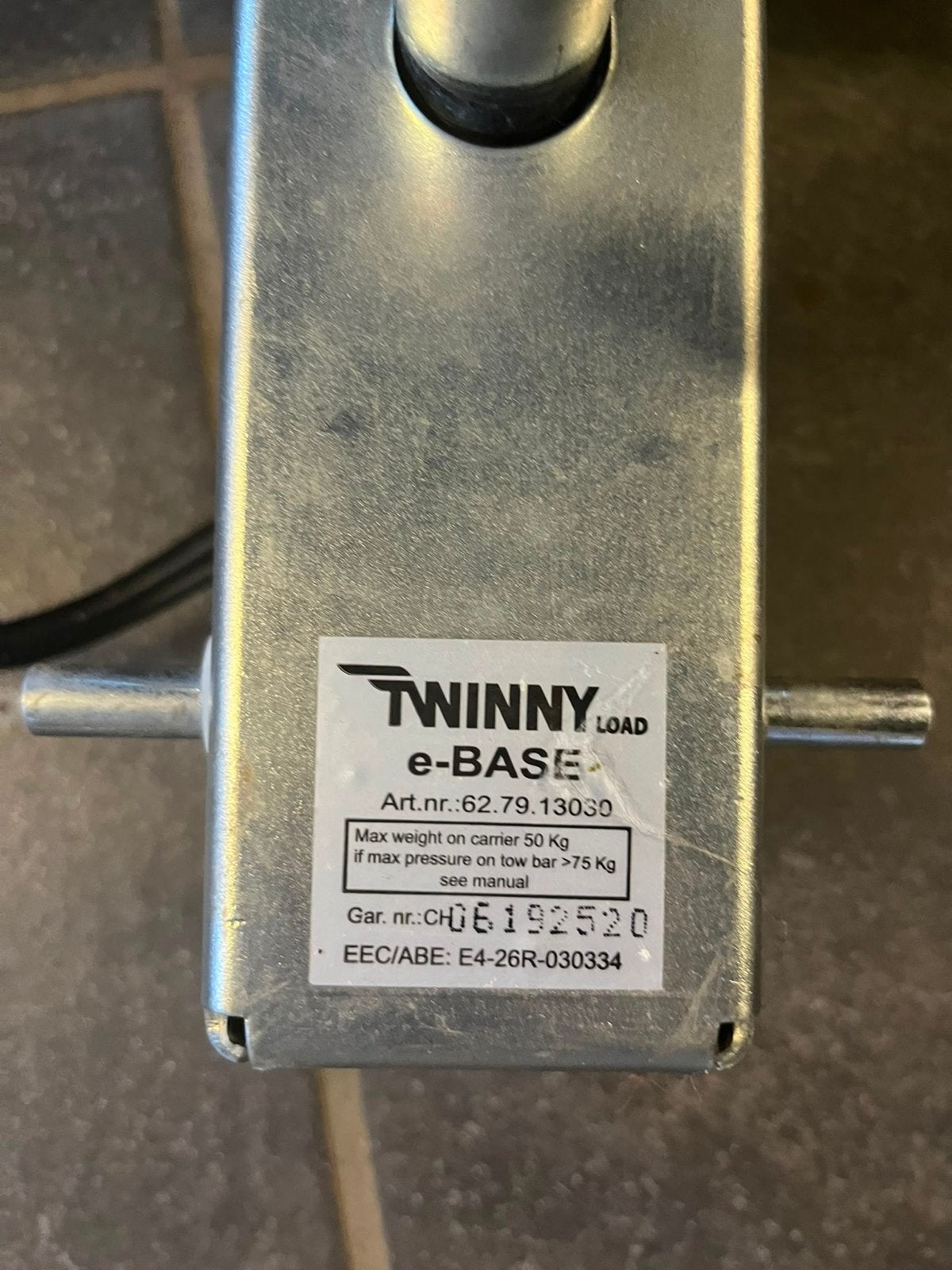Twinny Load e-BASE Trekhaakdrager voor 2 fietsen, Ophalen, Gebruikt, 2 fietsen, Trekhaakdrager