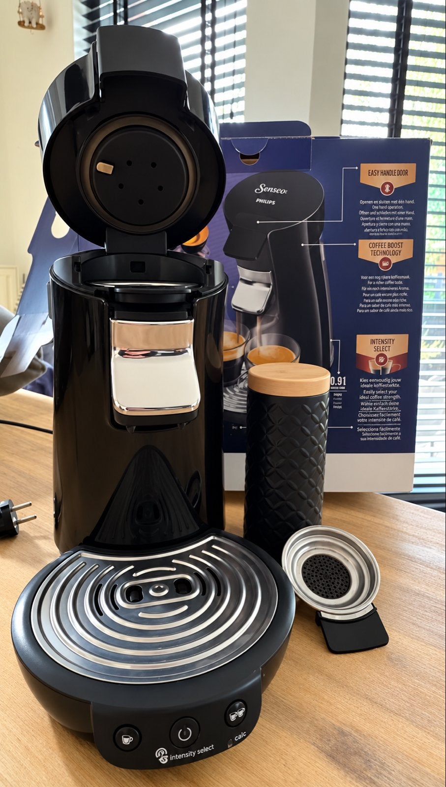 Philips Senseo Original Plus - Zwart, Witgoed en Apparatuur, Gebruikt, Koffiemachine, Ophalen of Verzenden, 2 tot 4 kopjes