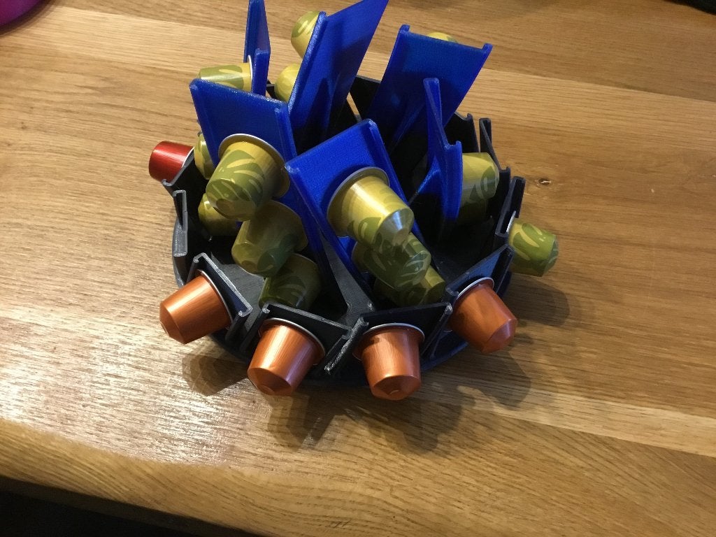 Nespresso capsule houder, Ophalen, Kunststof, Meerkleurig, Overige typen
