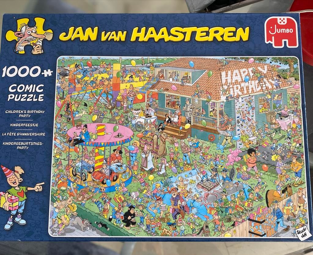 Jan van Haasteren puzzel 1000 stukjes - Kinderfeestje, Hobby en Vrije tijd, Denksport en Puzzels, Ophalen of Verzenden, Gebruikt