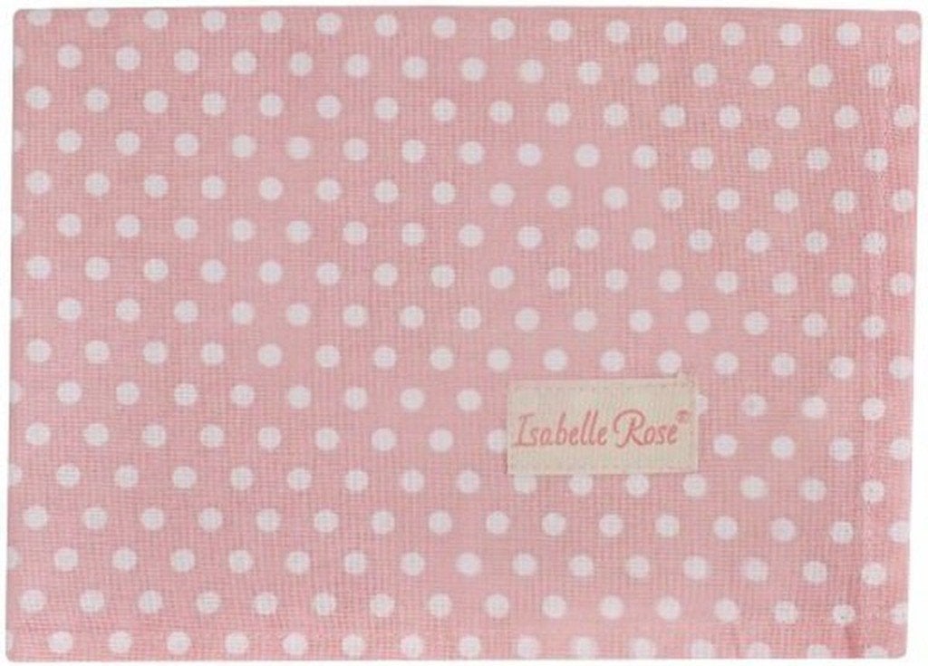 Isabelle Rose Theedoek Polka Dot Roze 50x70 cm, Isabelle Rose, Isabelle Rose, Nieuw, Roze