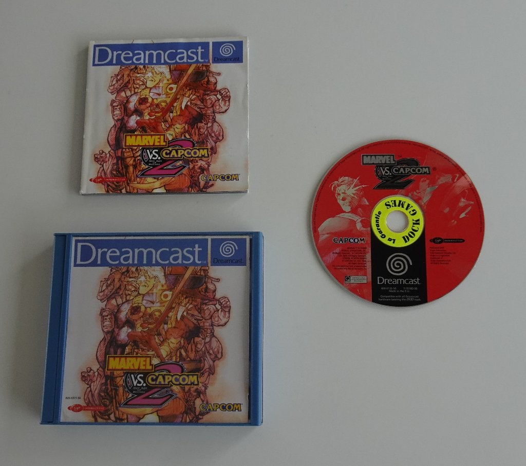 Marvel vs. Capcom 2 compleet voor Sega Dreamcast, Spelcomputers en Games, Games | Sega, Ophalen, Vechten, 2 spelers, Zo goed als nieuw