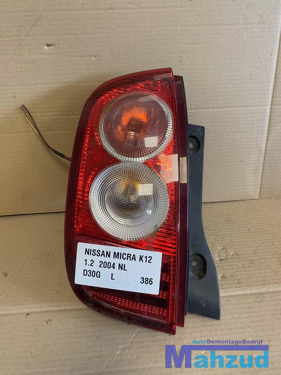 NISSAN MICRA 3 K12 Links achterlicht 2002-2010, Takashima 1-chome 1-1
220-8686  Yokohama, Ophalen of Verzenden, NISSAN_SR@mail.nissan.co.jp