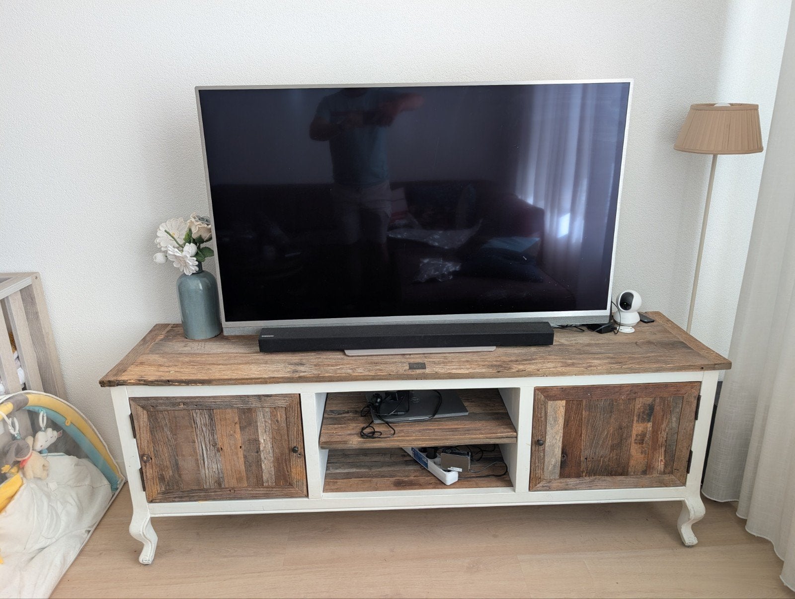 Rivièra Maison TV-meubel - Landelijke stijl, Huis en Inrichting, Kasten | Televisiemeubels, Ophalen, Zo goed als nieuw