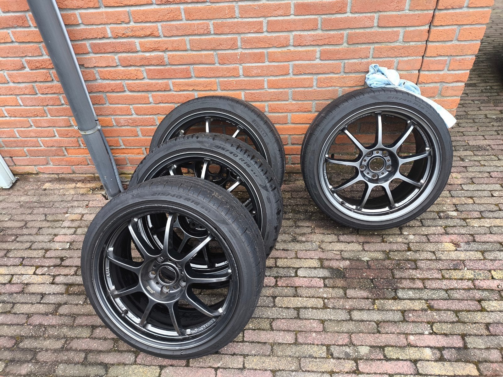 18 inch OZ allegerita hlt velgen 5x114,3, 8,5 J ET 55, Ophalen, 18 inch, 215 mm, Velg(en)