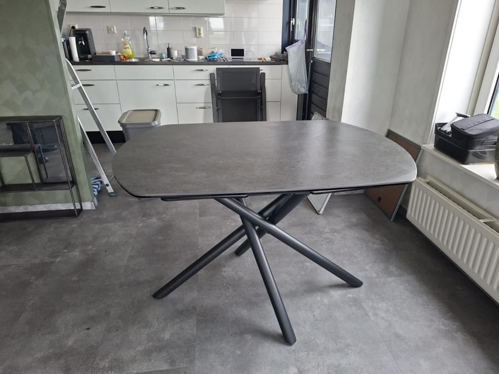 Keramiek tafel, Ophalen, Zo goed als nieuw, Rechthoekig, Overige materialen