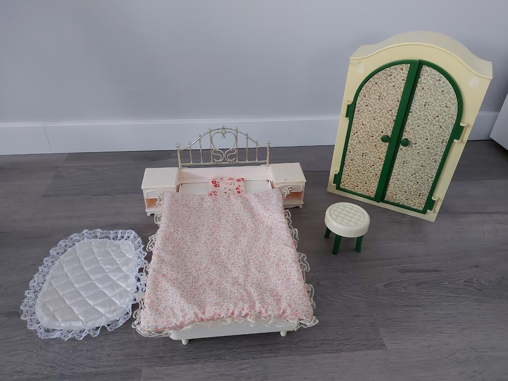 Sindy vintage meubels slaapkamer, Ophalen of Verzenden, Gebruikt, Barbie