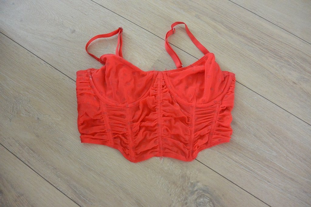 Gilly Hicks koraalrode bralette/bustier, maat M, Kleding | Dames, Maat 38/40 (M), Gilly Hicks, Ophalen of Verzenden, Zo goed als nieuw