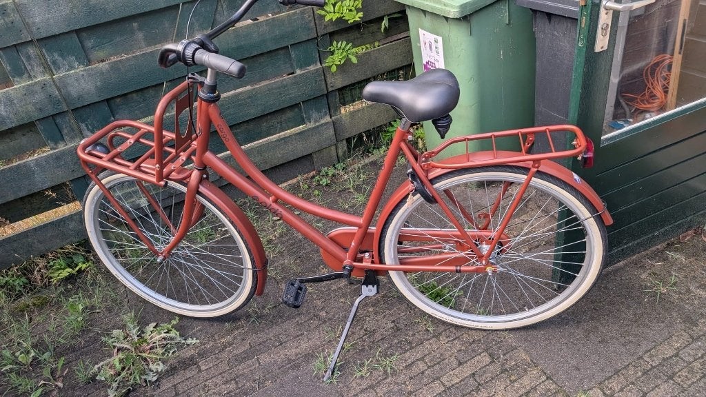 Mooie damesfiets, zo goed als nieuw !, Fietsen en Brommers, Terugtraprem, Versnellingen, Zo goed als nieuw, Ophalen
