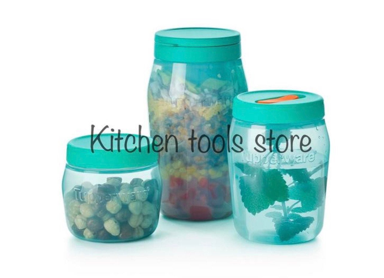 Tupperware set universal jars bewaarbussen op voorraad, Ophalen of Verzenden, Nieuw, Beker of Kan