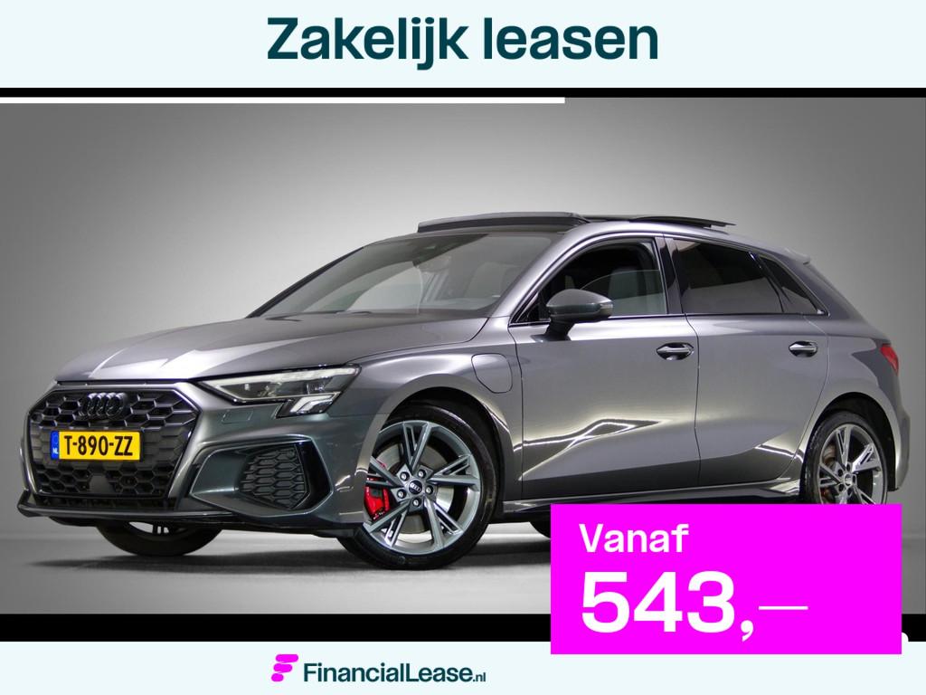 Audi A3 Sportback 45 TFSI e S-Line Edition Competition (BANG, Gebruikt, 4 cilinders, Leder en Stof, Hybride Elektrisch/Benzine