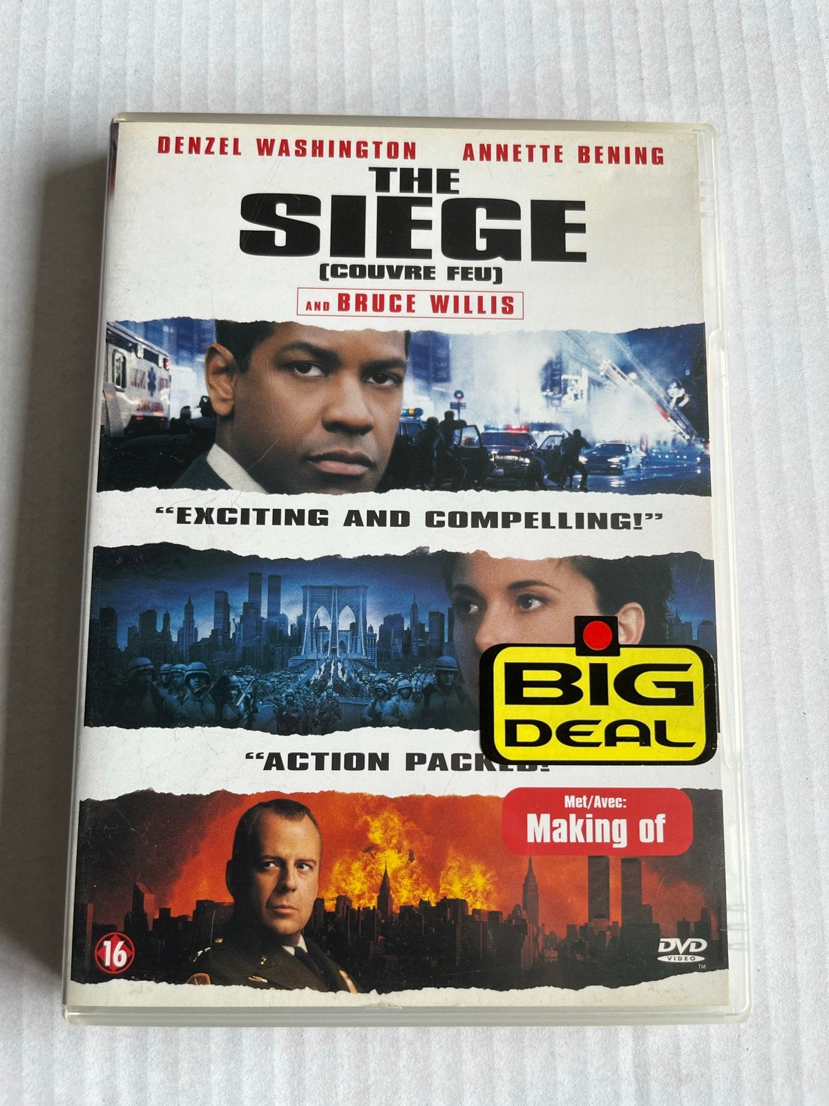 The Siege (DVD) - Denzel Washington, Vanaf 16 jaar, Nederlands, Actiethriller, Ophalen of Verzenden