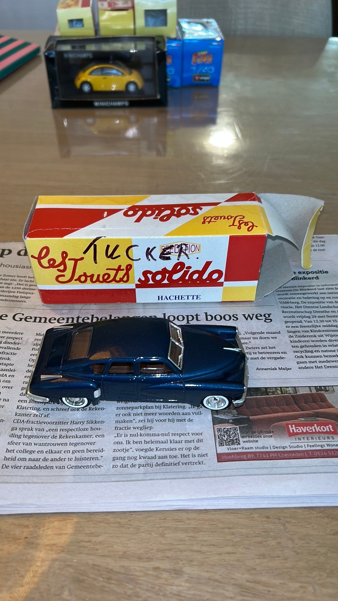 Solido Tucker 1:43, Hobby en Vrije tijd, Modelauto's | 1:43, Verzenden, Zo goed als nieuw, Auto, Solido
