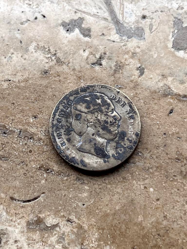 25 cent 1890 Willem III, zeldzaam, Ophalen of Verzenden