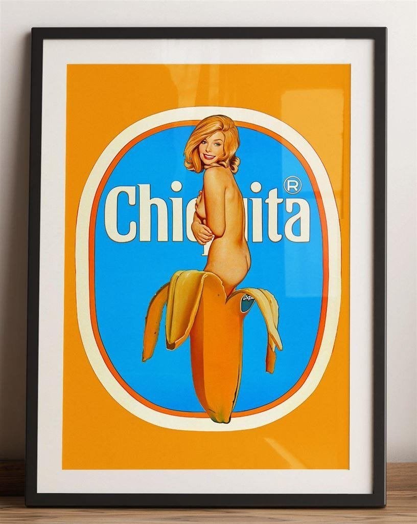 MEL RAMOS CHIQUITA BANANA pin up affiche poster, Verzenden