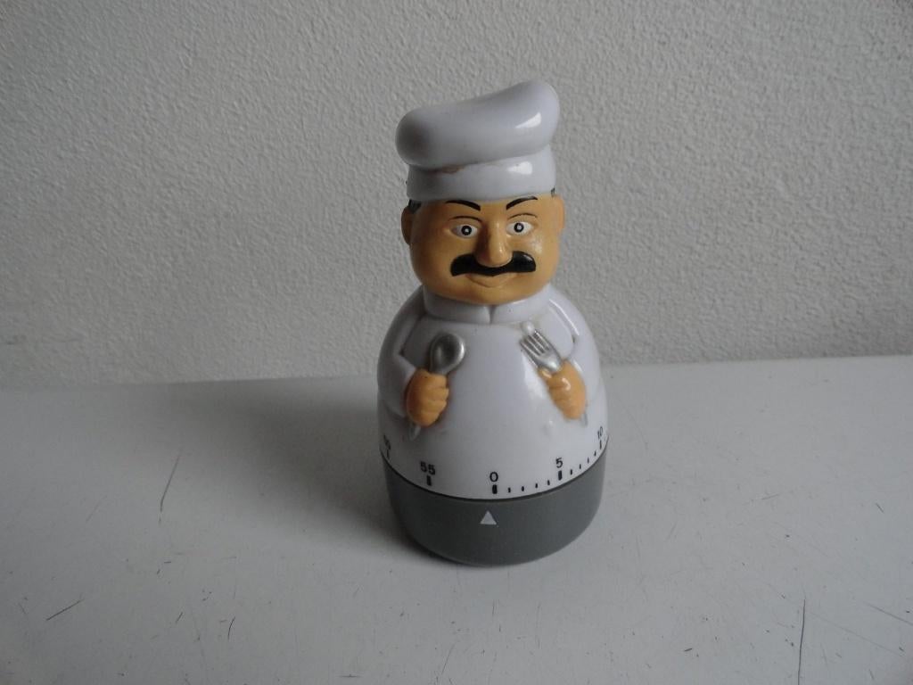 Kookwerker in vorm van kok, vintage, Ophalen of Verzenden