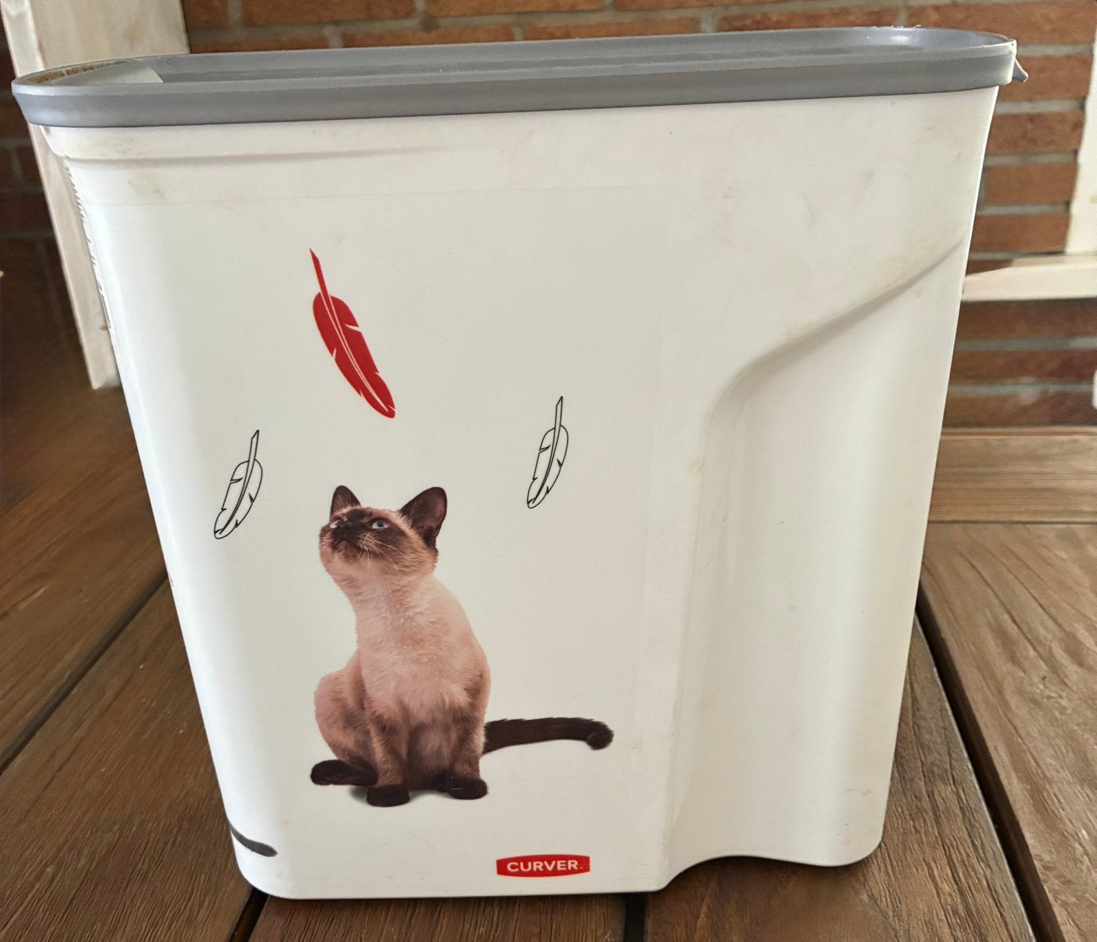 Opbergbak van Curver voor katten brokjes, Ophalen of Verzenden, Zo goed als nieuw