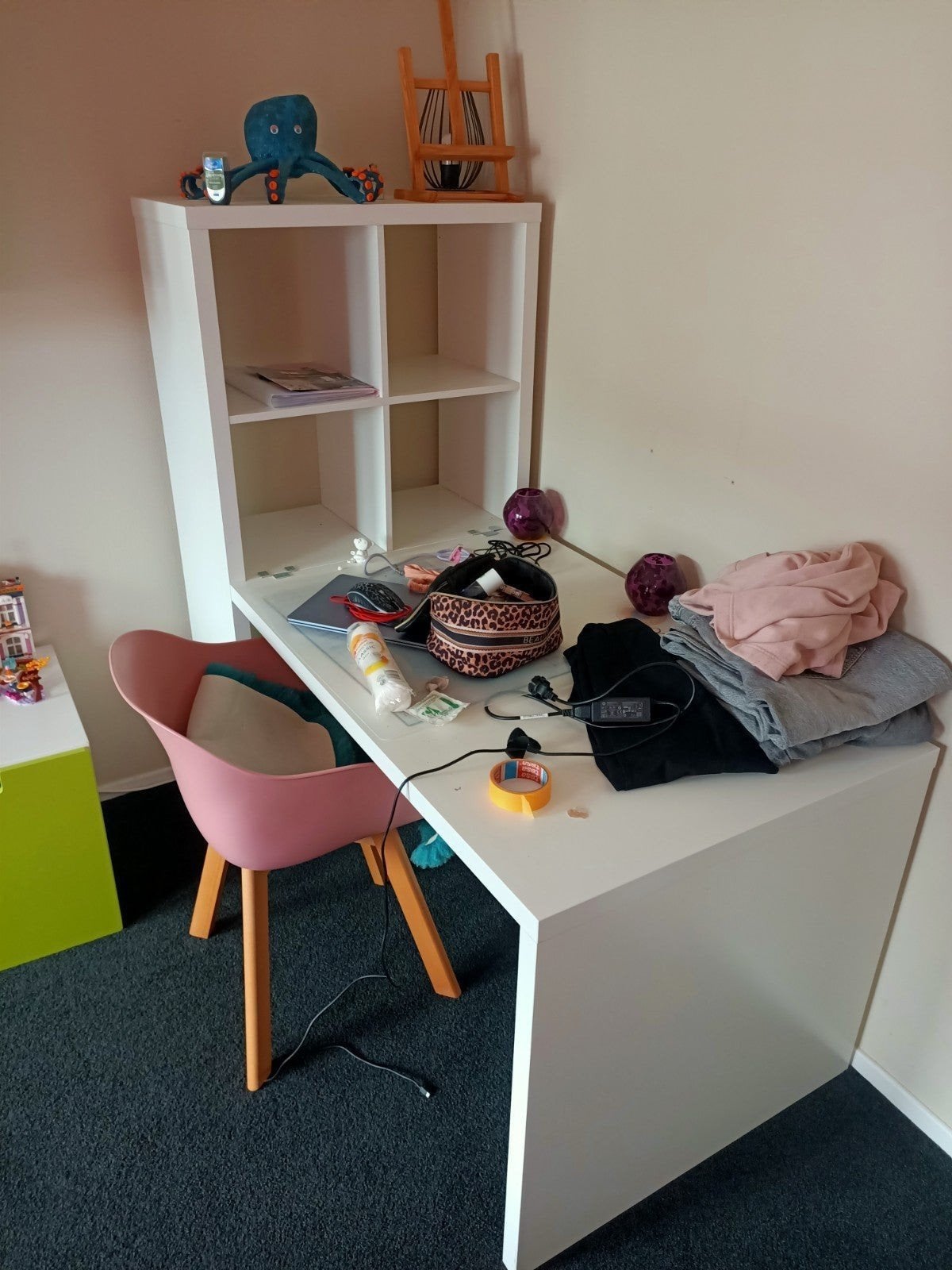 IKEA KALLAX vakkenkast met bureau GRATIS, Kinderen en Baby's, Ophalen, Gebruikt, Kast, 70 cm of meer