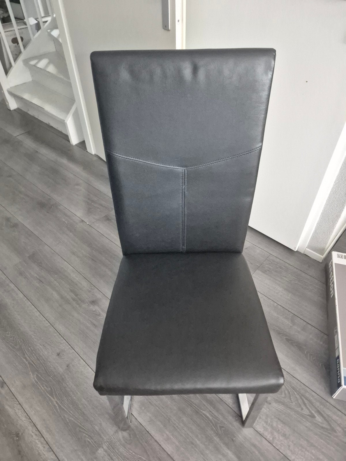 5 eetkamerstoelen gratis af te halen., Ophalen, Overige materialen, Gebruikt, Zwart