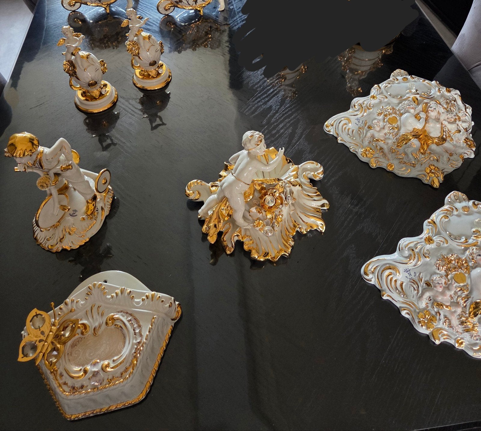 7 capodimonte stukken, Ophalen