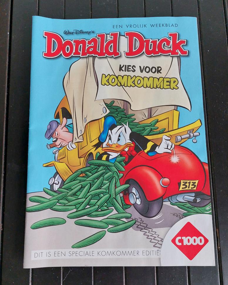Donald Duck weekblad C1000 komkommer editie special Disney, Donald Duck / Disney, Verzenden, Europa, Zo goed als nieuw