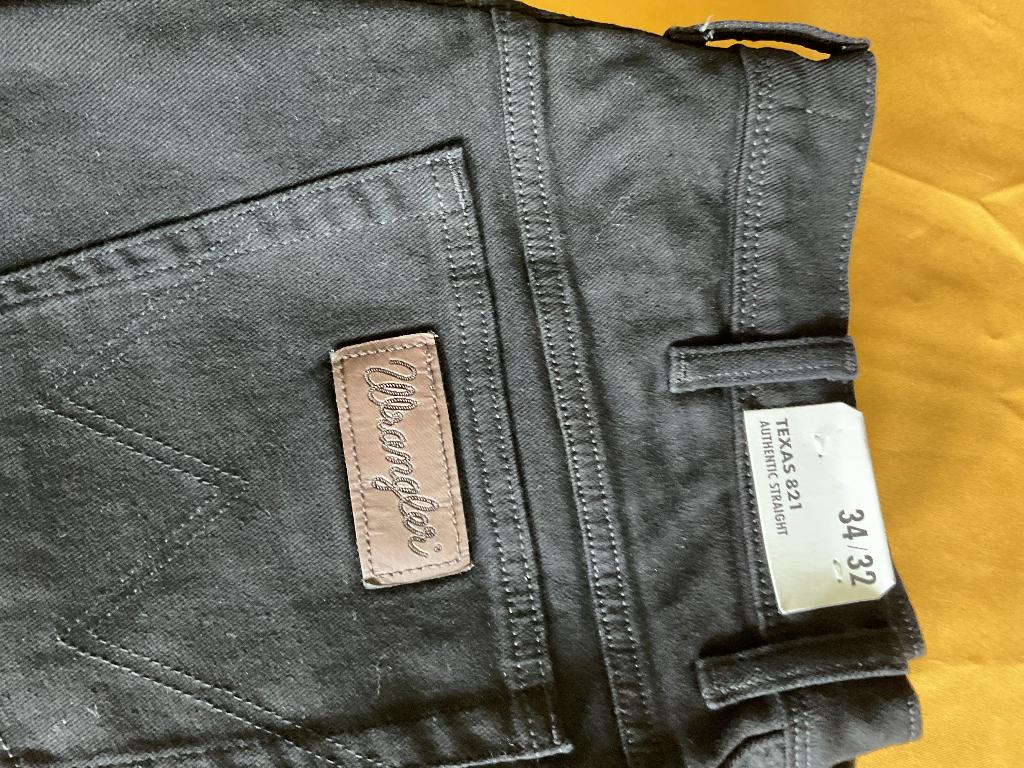 Spijkerbroek Wrangler, nieuw, 34/32, zwart, Ophalen of Verzenden, Nieuw, Zwart, W33 - W34 (confectie 48/50)
