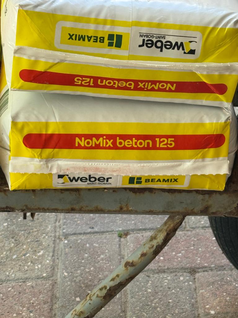 Weber Beamix NoMix beton 125 - Snelbeton 25 kg, Ophalen, Nieuw