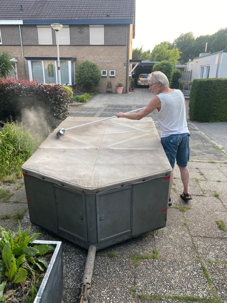 Wevo vouwwagen uit 1957, Caravans en Kamperen, Vouwwagens, Aanwezig, Grijs, Ophalen, Overige merken