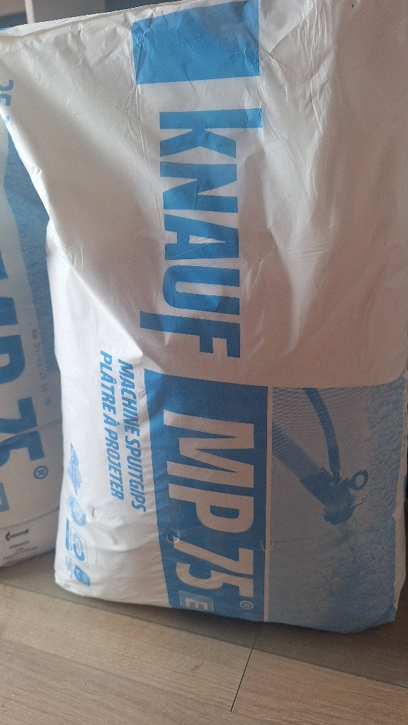 Knauf MP 75 machine spuitgips 2,5 zak, Ophalen, Nieuw, Kalkzandstenen