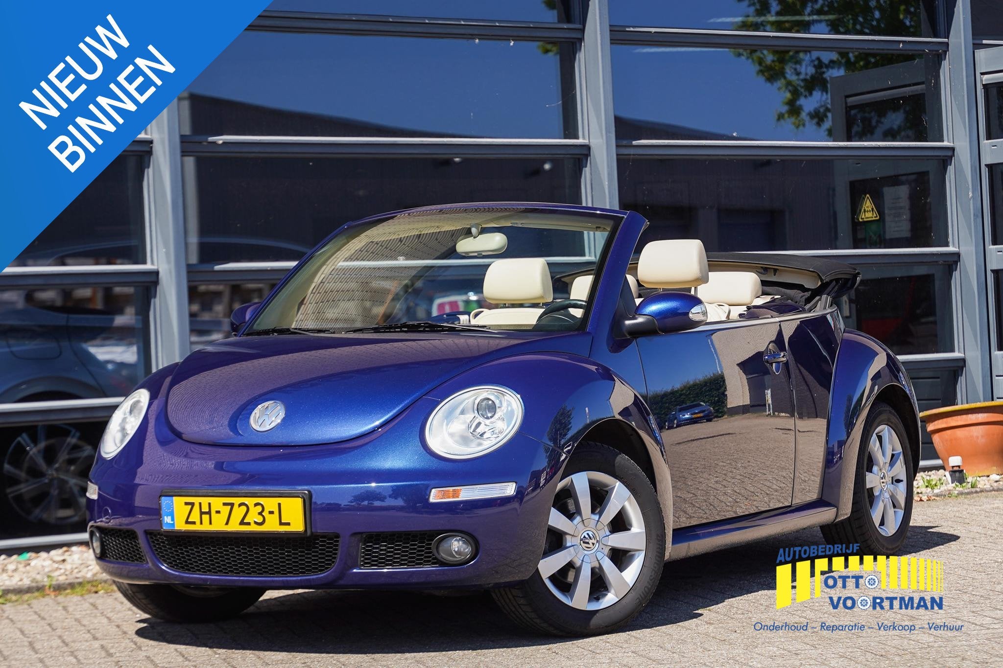 Volkswagen New Beetle Cabriolet 1.6 Highline Leder|Elek.Kap|, Gebruikt, Beetle (Kever), 4 cilinders, Cabriolet