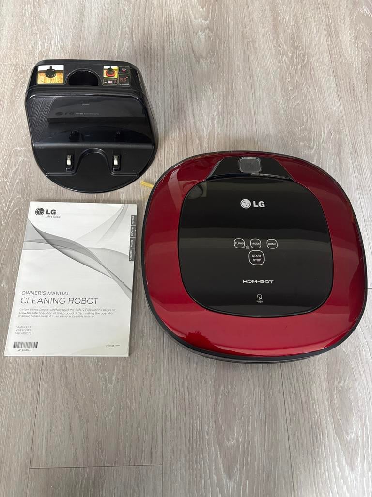 LG HOM-BOT Square robotstofzuiger + laadstation, Witgoed en Apparatuur, Stofzuigers, Zo goed als nieuw, Robotstofzuiger, Ophalen of Verzenden