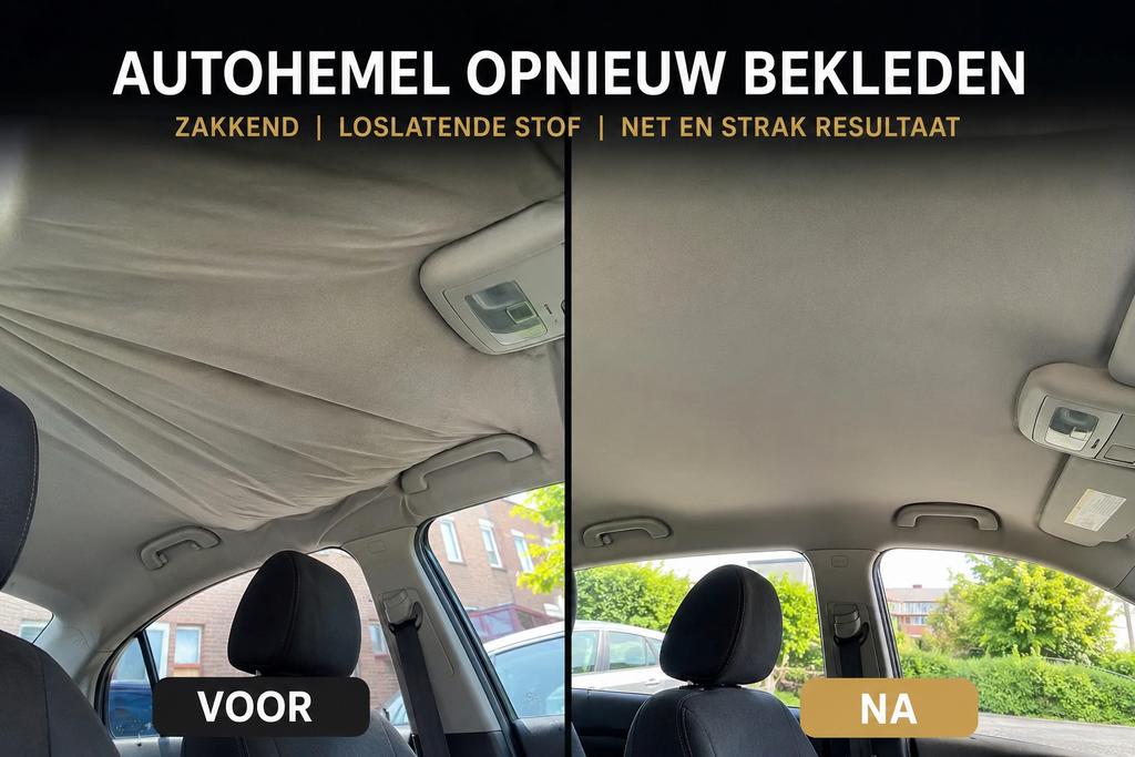 Autohemel zakt? Wij bekleden hem weer strak!