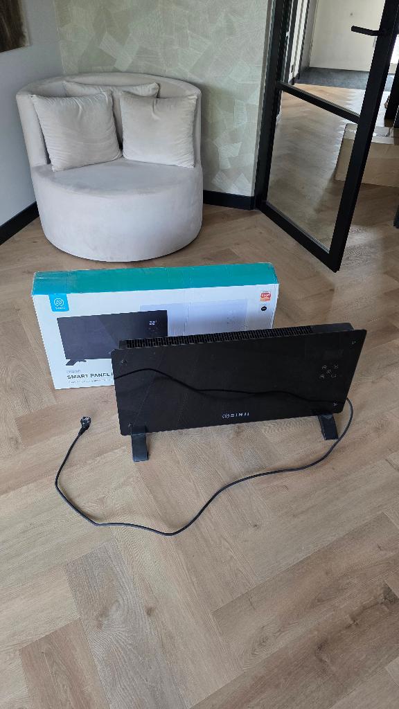 Sinji smart glass verwarmingspaneel kachel wifi, Gebruikt, Overige soorten, Elektrisch, Ophalen of Verzenden