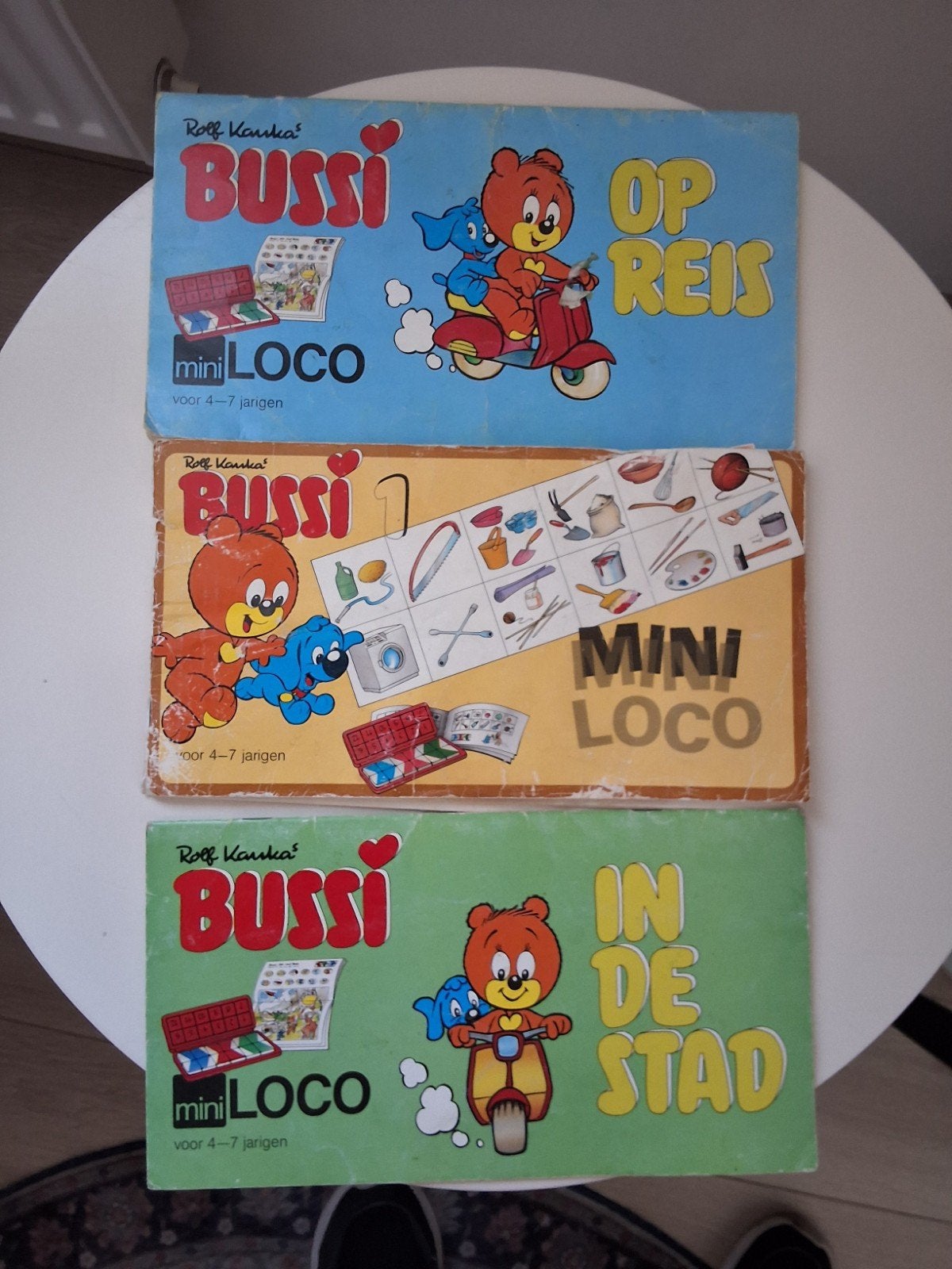 Bussi Mini Loco set: Op Reis, In De Stad, Bussi 1 (3 stuks), Ophalen of Verzenden, Gebruikt, Taal en Lezen