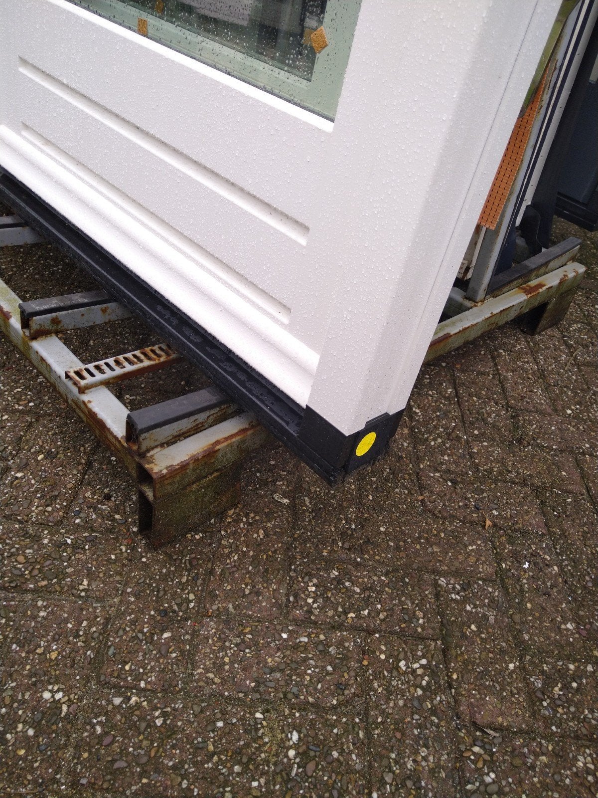 kozijn met naar binnen draaiende tuindeuren, Nieuw, Ophalen of Verzenden, Buitendeur, Glas