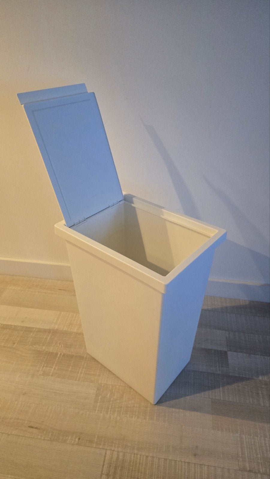 IKEA FILUR afvalbak met deksel, wit, 42 liter, Ophalen of Verzenden