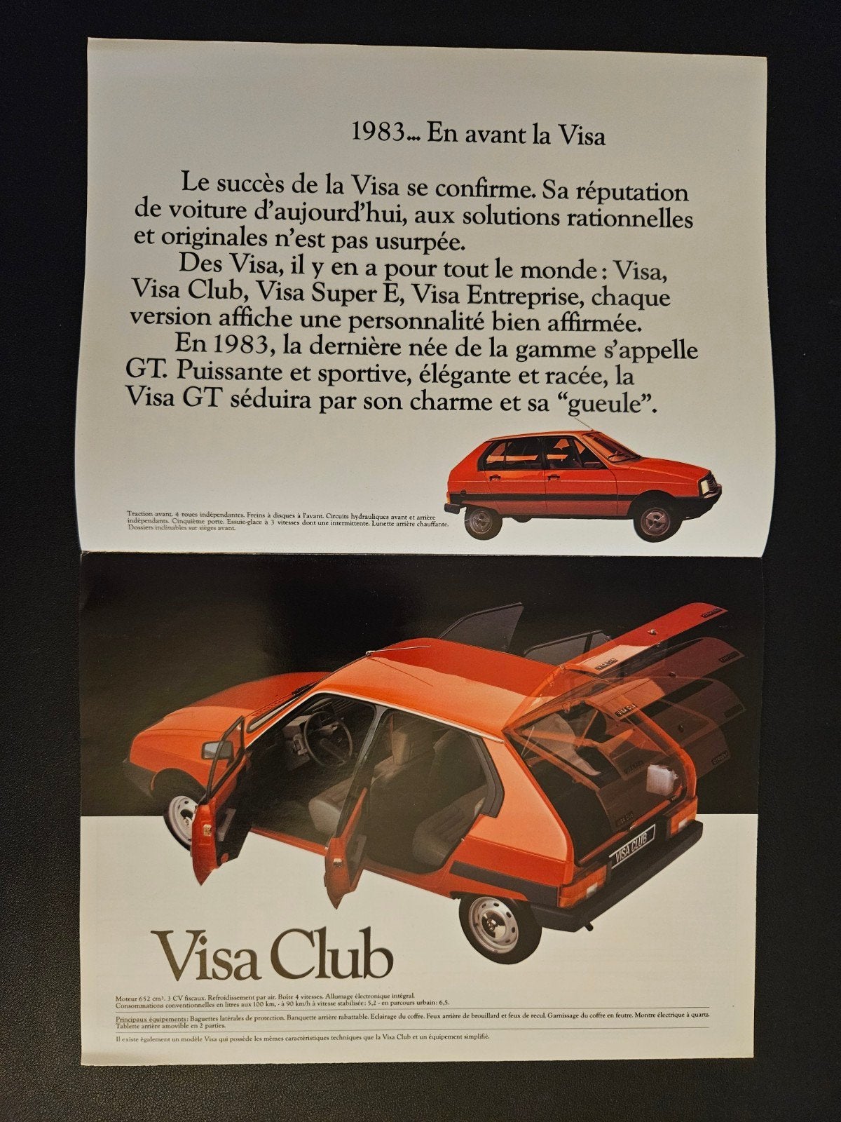 Brochure Citroën Visa 1983 Frankrijk, Verzenden, Zo goed als nieuw, Citroën