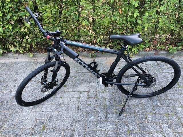 Btwin Rockrider 500 MTB . Nieuwe 26 inch banden , handvatt, Gebruikt, Hardtail, 45 tot 49 cm, Schijfrem