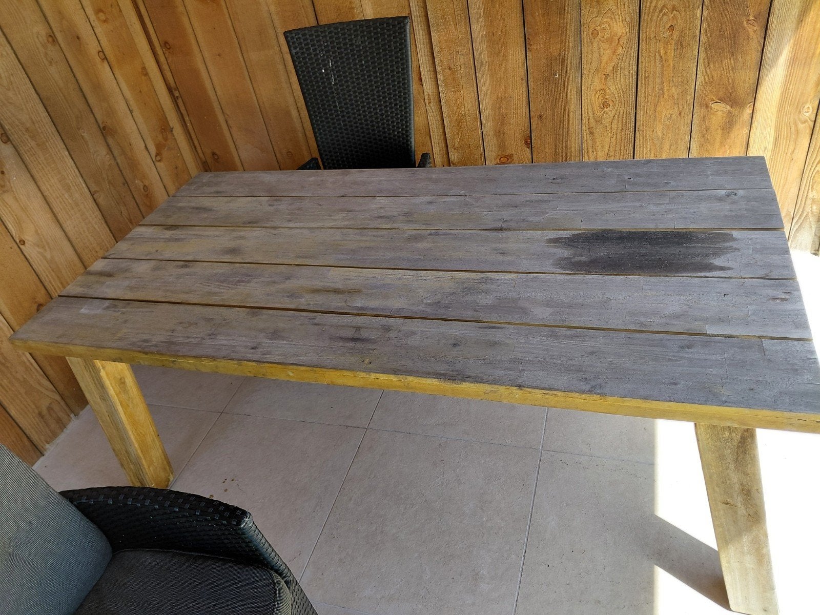 Tafel 180x90 opknapper, Ophalen, Gebruikt, Rechthoekig, Hout