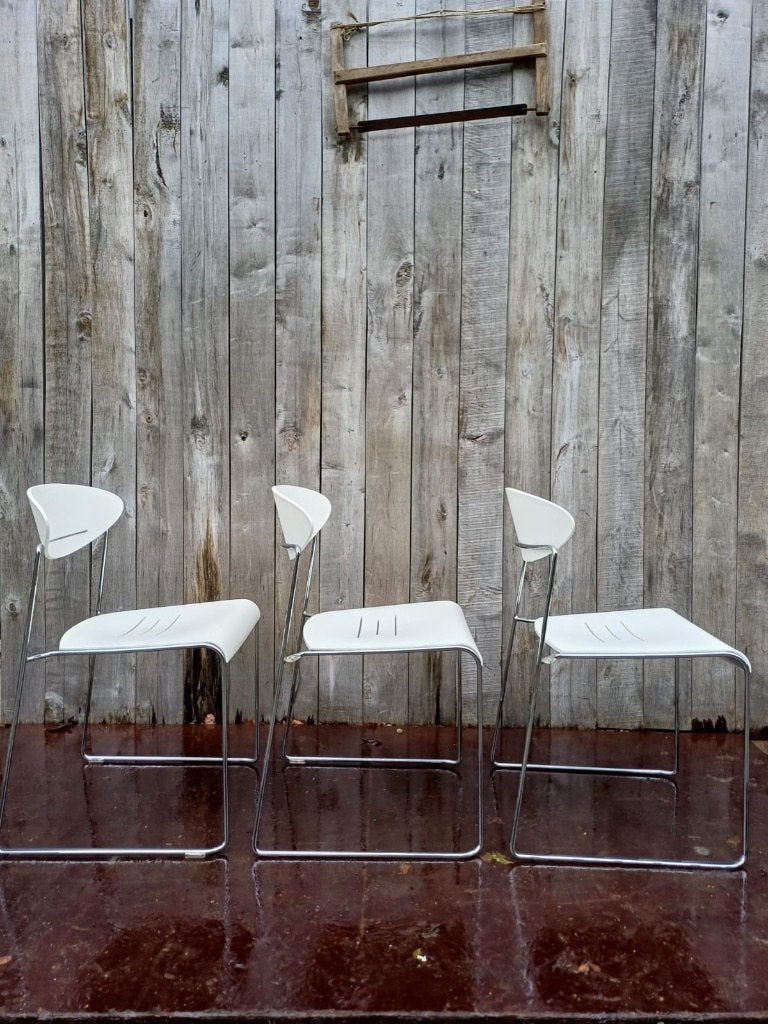 Vds Sari Designstoel ( 66 op voorraad), Huis en Inrichting, Vds Sari Designstoel – witte kuip, Gebruikt, Verzenden, Wit