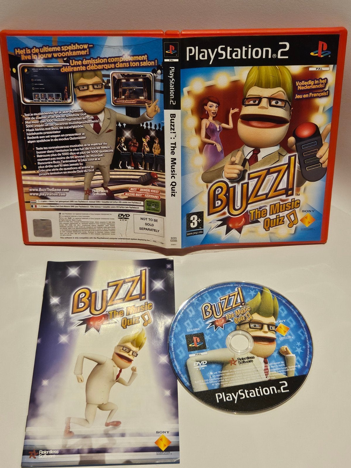 Buzz The Music Quiz PS2, Muziek, Ophalen of Verzenden, Zo goed als nieuw, 3 spelers of meer