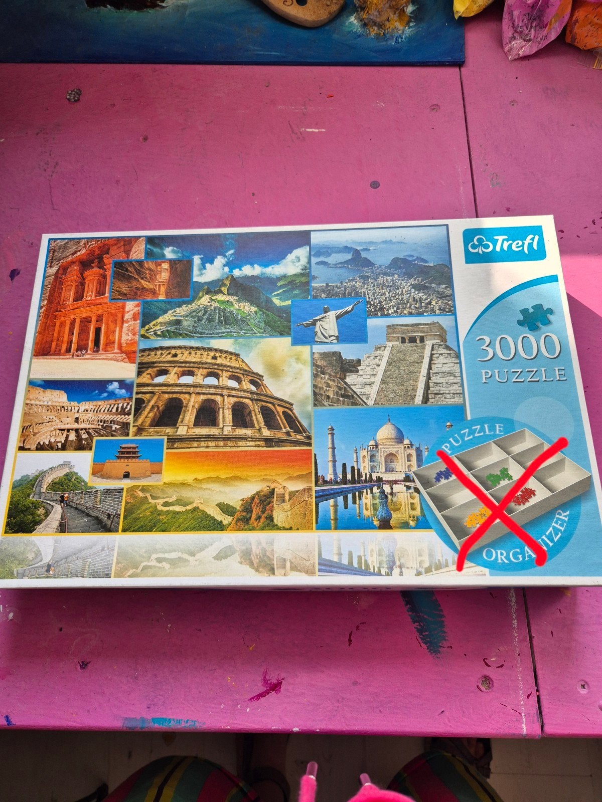Trefl Legpuzzel 3000 stukjes - Wereldwonderen, Ophalen of Verzenden, Meer dan 1500 stukjes, Gebruikt, Legpuzzel